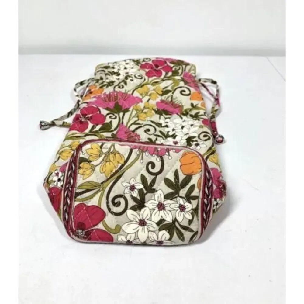 Vera Bradley Tea Garden Cheers To You Wine Bottle Drawstring Gift Bag RETIRED